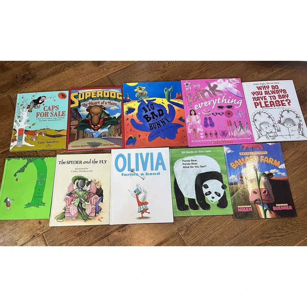 Children's Hardback Books In A lot Of 10, The Giving Tree, Super dog‎ Plus 8